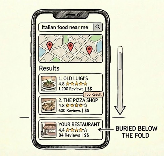 Google Maps 3-Pack - Buried Below The Fold